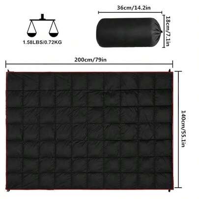 Outdoor Multifunctional Warm Cloak Blanket (1pc/Nylon/All-Season/Hand Wash Only) Ideal For Camping, Travel, And Emergency Use