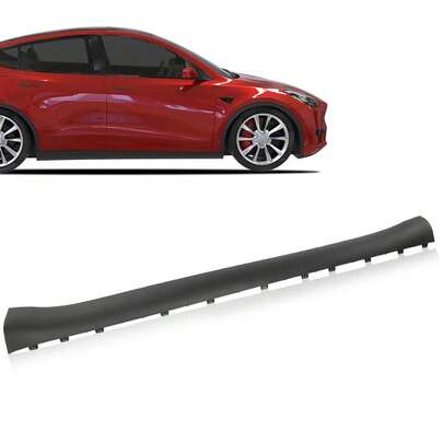 Fit 2020-2024 Model Y Right Side Molding Skirt Lower Rocker Cover