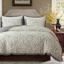 Botanical Duvet Cover Set 100% Microfiber Breathable Stylish Spring Pattern Ultra Soft Bedding Set Quilt Cover With Pillowcase - Green Floral - View 5