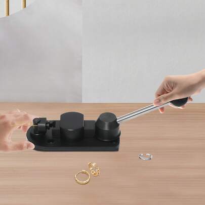 Professional Ring Bending Tool With  Steel & Nylon Molds, 12-22mm Sizes, For DIY Jewelry Making, Earrings, Bracelets, And More