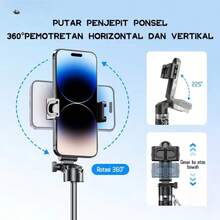 可调节基础支架多功能手机三脚架自拍杆摄影工具手持稳定器便携旅行支架妇女节礼物 - 均碼 - 查看 8