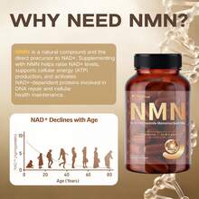 High-Purity NMN Synergy - 1000mg Per Serving, 10-In-1 Cellular Revitalization Supplement, 120 Capsules - 2 Bottles - View 5