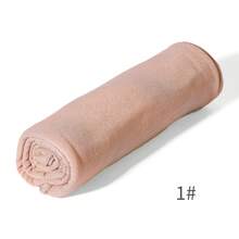 女士高品质真丝汗布头巾，防风防沙围巾，全年适用 - 彩色 - 查看 33