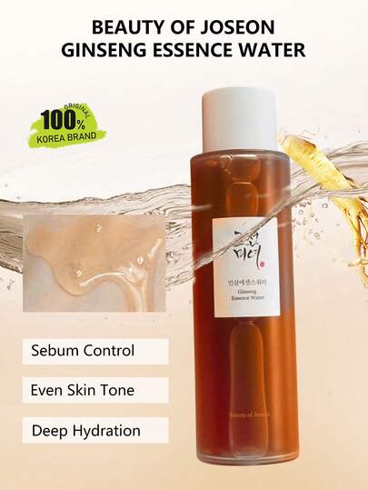 Beauty of Joseon Ginseng Essenzwasser, Essenz-Textur, leicht und feuchtigkeitsspendend, hellt den Teint auf, belebt die Haut, spendet Feuchtigkeit und repariert, beruhigt und stärkt, geeignet für alle Hauttypen, koreanische Kosmetik, 150ml/5 Fl Oz.