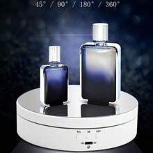 1pc 360 Degree Rotating Display Stand With 7.7 Inch Mirror, Adjustable Rotation Speed And Angle, Suitable For Photography, Video And Product Display (White), Storage Rack, Drawer Divider, Organizer, Perfume Rack, Bedroom, Storage, Makeup Rack, Makeup Brush Holder, Vanity Supplies, Bohemian Style, Suitable For Holiday Beach, Bathroom Series, Bedroom Series, Large Capacity - White (non-mirror) - View 8