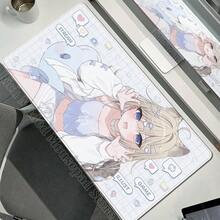 XXL Gamer Computer Desk Mat Nekopara Mouse Pad Cute Anime  Mousepad Carpet Office Laptop Mousemat Desktop Table Mat 900x400 - N1 - 查看 10