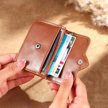 Custom Pu Leather Heart-Shaped Chain Bag - A Simple And Smooth-Textured Rectangular Minimalist Wallet With A Classic And Fashionable Heart-Shaped Keychain Accessory. A Minimalist And Smooth-Textured Rectangular Minimalist Wallet With Personalized Letter Patterns Engraved On Both Sides, Suitable Ofr Daily Use And As A Gift - Multicolor - View 4