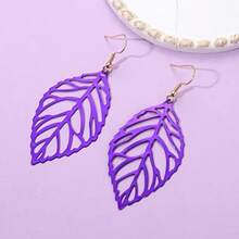 NVENF - Juego de arete de h y collares largos para mujer diseño bohemio de hs múltiples escalonadas delicado collar colgante de cadena de hs simples - G Carnaval - Ver 4