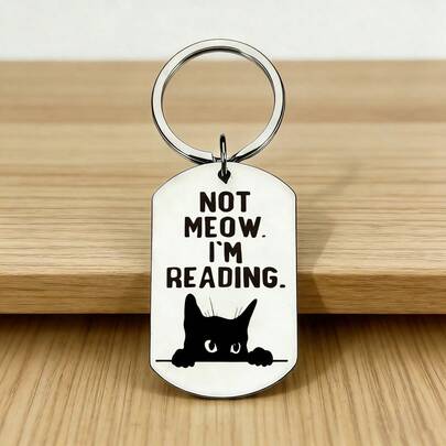 可爱黑猫钥匙扣，男女皆宜，萌萌小猫钥匙圈挂件，可挂在车钥匙或包包上，可爱动物钥匙链礼物