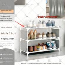 1pc Simple Dust-Proof Shoe Rack, Multi-Tier Economical Home & Dorm Storage, Large Capacity Space-Saving, Assemble For Entryway - Multicolor - View 22