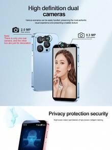 SERVO 16SE Mini Smartphone, 2GB RAM, 16GB de almacenamiento, Android 9.0, de bolsillo, compatible con red WCDMA 3G, Dual SIM Dual Standby, pantalla pequeña HD de 3.0", Smartphone desbloqueado - Negro - Ver 7