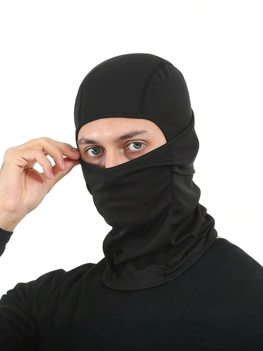 1/2/3件装男女通用透气拉链面罩，防风滑雪面罩，颈套，适用于户外运动、跑步、徒步、钓鱼、滑雪、骑行