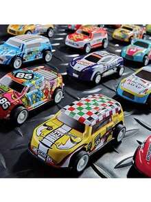 10/20/30pcs Inertial Mini Car Toys, Uniform Size, Suitable For Children's Party Gifts, Racing Toys, Easter And Christmas Fillers, Party Favors, For Boys And Girls [Random Style Sent] - Multicolor - View 7