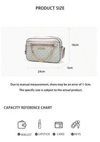 Michael Kors Jet Set Item Printed Lady Single Shoulder Crossbody Camera Bag 35S1GTTC9B PWD BLSH MLT - 香草色配粉紅35S1GTTC9B PWD BLSH MLT - 查看 9