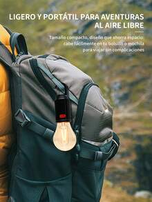 1pc Lámpara LED Solar Portátil para Tienda, Luces Brillantes con Gancho, Linterna de Emergencia, 3 Modos de Iluminación, Carga USB, Material Plástico, Ideal para Viajes, Fiestas, Festivales, Regalos y Decorativos - BT001 - Ver 10