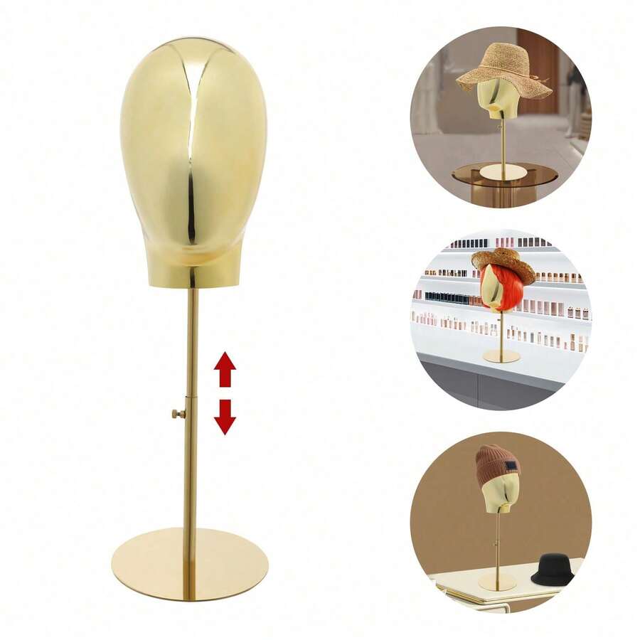 Mannequin Head With Stand Tabletop Mannequin Head With Adjustable Height Stand - Mannequin Head With Stand - View 1
