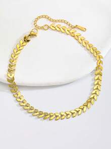 1pc Gold Anklet For Women Dainty Arrow Chain Foot Jewelry Summer Beach Boho Ankle Bracelet Adjustable Gift - Gold - View 4