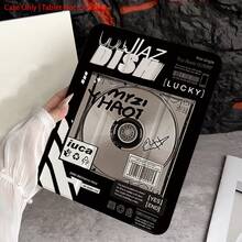 1 Piece Retro CD Album Print Stand Protective Tablet Case - Ideal For Music Lovers & Y2K Style Enthusiasts, Protective Tablet Case Folio Table Case With Pen Holder Compatible With 10.9/10.2/ Air 5th Gen/Pro11/10th/9.7/Air 2/ (7th Gen)/ (8th Gen)/ Air 4/5/ Pro 11/ 10th Generation 10.9-Inch 2022 Smart Case/ Air 13(M3 2025)/ Air 11(M3 2025)/ Air 11(M3 2025)/ 11(A16 2025)/Compatible With Galaxy Tab S10+/S9/A9,Compatible With Xiaomi5/5PR/6/6PRO/7/7PRO - Multicolor - View 5