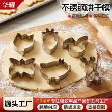 6pcs Stainless Steel Easter Cookie Cutters, DIY Cookie Molds, Cake Baking Tools - Red - View 6