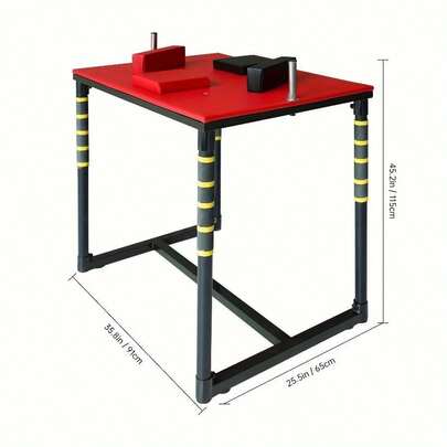 Arm Wrestling Training Table - Durable, Ergonomic Design For Home Workout & Professional Use, Includes Padded Elbow Rests