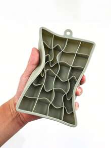 1pc Silicone Ice Cube Tray With Lid, Square Ice Cube Mold With 24 Cavities, Suitable For Cocktails, Chocolate, Juice - Multicolor - View 6