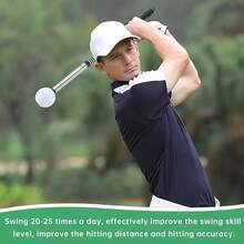 Golf Swing Pro Trainer: Portable Retractable Stick With Click Feedback For Enhanced Grip, Tempo & Consistency - 1__ - View 5