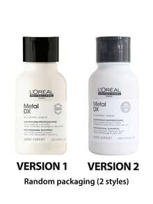 L'Oreal Professional Expert Series Metal Detox Shampoo, 100ml / Verhindert Haarbruch und Ausbleichen / Stärkt das Haar. Stärkt das Haar, widerstandsfähiger gegen Schäden. Das Haar ist bis zu 72 Stunden glatter und genährter. Dieses Metal Detox Shampoo entfernt sanft Metallpartikel aus dem Haar und verhindert Haarbruch und Ausbleichen. [Zufällige Verpackung (2 Stile)] - Metallentgiftung 100ml - Übersicht 3