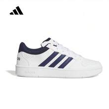 Adidas 男鞋新款HOOPS CLASSIC低筒輕量休閒舒適板鞋 - 白色/藍色 - 查看 7