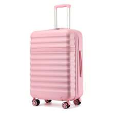 ABS+PC-Hartschalenkoffer unisex in 20/24/28/32 Zoll, einzeln oder als 3-teiliges Set, erweiterbar mit YKK-Reißverschluss, 360°-Rädern & TSA-Schloss, flugtauglich für Urlaub und Geschäftsreisen - Pink - Übersicht 13
