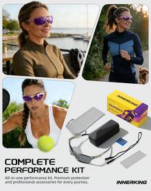 InnerKing Outdoor Sports Goggles,Running Glasses UV Protection, Cycling Glasses, Hiking Unisex. - 紫色 - 查看 9