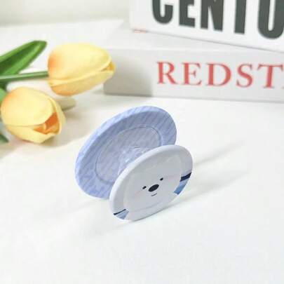 Soporte magnético para teléfono, soporte con cojín de aire, soporte magnético resistente, diseño de cachorro tímido del océano azul para agarre de teléfono