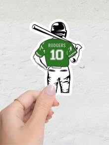 1/10/25/50/100/150pcs Customized Baseball Stickers, Can Print Logo/Text/Phone Number/Email - Asymmetrical Shape, Suitable For Home And Office Decor Stickers, Sports Labels, Business Branding, Custom Name, Custom Decorative Stickers, Holiday Decor, Invitation Seals, Candy Box Labels, Guest Favors, Birthday Gift Stickers, Gifts For Boyfriend, Anniversary Gift Stickers, Gifts For Girlfriend - Multicolor - View 9
