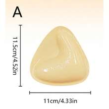 1 Pair Of Silicone Bras, Bra, Strapless Silicone Bra, Women's Silicone Gathered Chest Patch, Popular Style,Wedding Bra, Nipple Patch, Breathable Waterproof Bra - 杏色 - 查看 15