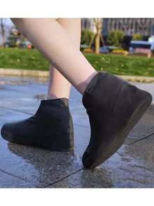 1双/2双/3双装男女通用防水鞋套，防滑加厚雨靴套，雨天保暖，适合闺蜜节、送给小狗、狂欢节、春夏、伴娘礼物、房间装饰、卧室装饰、海滩、旅行、男士、女士、度假等场合，可爱小物 - 彩色 - 查看 12