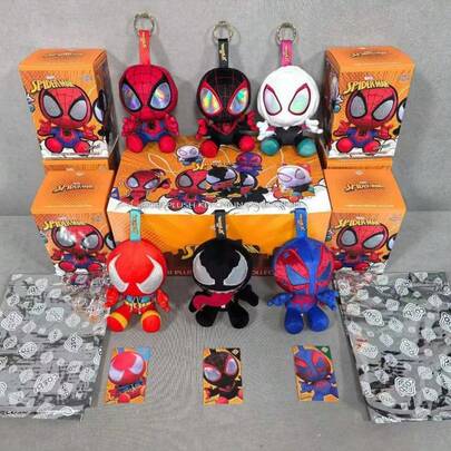 1 pieza Caja ciega del colgante COSBI de Spider-Man, figura de caja ciega de Marvel Venom con accesorios lindos, regalo de Año Nuevo/Día de San Valentín/Pascua (estilo aleatorio)