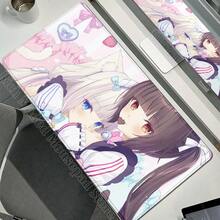 XXL Gamer Computer Desk Mat Nekopara Mouse Pad Cute Anime  Mousepad Carpet Office Laptop Mousemat Desktop Table Mat 900x400 - N1 - 查看 28