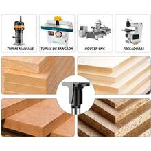 Fresa Curvar Arco 20m Haste 6mm  Fino Tupia Laminadora - A - Visão 6