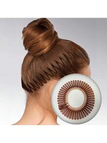 1/2 chiếc Băng đô cài tóc tròn bằng nhựa co giãn, Băng đô cố định tóc chẻ ngọn, Phụ kiện tóc nữ, Băng đô cài tóc tối giản màu trơn, Dùng cho kiểu tóc hàng ngày, Lược cài tóc co giãn vô hình - Dụng cụ tạo kiểu tóc chẻ ngọn trong suốt với tay cầm dễ cầm nắm, Đáp ứng nhu cầu tạo kiểu tóc hàng ngày của phụ nữ - Thích hợp cho salon tóc, phụ kiện làm đẹp tóc tại nhà dành cho nữ - Nhiều màu - Xem 11