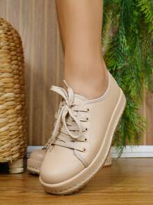 Beira Rio Flatform Casual Women's Sneakers 4196.1203 - 米色 - 查看 1