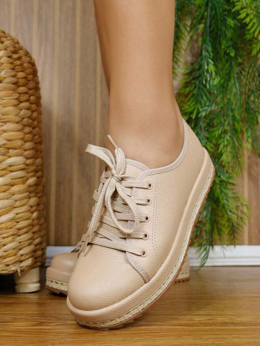 Beira Rio Flatform Casual Women's Sneakers 4196.1203 - 米色 - 查看 1