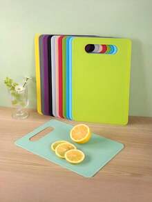 3/1pc Plastic Cutting Board, Soft Cutting Board, Household Categorized Cutting Board, Baby Food Vegetable Cutting Board, Outdoor Picnic Lightweight Anti-Slip Cutting Board, Plastic Kitchen Cutting Board, Meat & Vegetable Anti-Slip Cutting Mat, Dishwasher , Bright Green/Yellow/Pink, Plastic, Food Preparation - Multicolor - View 9
