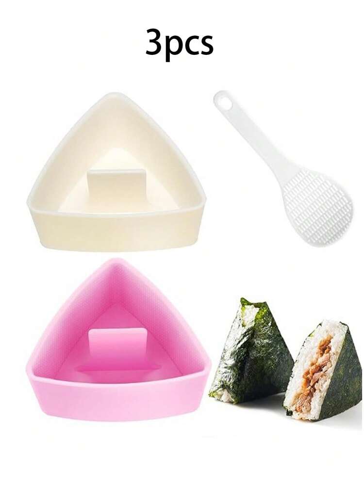 Khuôn làm cơm nắm Musubi (1 cái/2 cái/4 cái/5 cái), Muỗng cơm, Khuôn ép cơm Musubi hình tam giác lớn, Khuôn ép cơm Musubi, Khuôn ép cơm nắm Onigiri, Khuôn làm cơm sushi, Khuôn làm cơm nắm Musubi từ thịt hộp, Khuôn ép cơm nắm Musubi - Xem 12