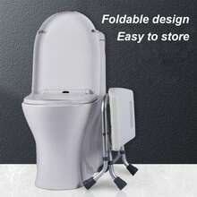 Asiento de Ducha Ajustable con Cojín EVA, 3 Niveles de Altura, Almohadillas Antideslizantes, Capacidad de Carga de 158.76KG - Diseño Trapecio Robusto, Blanco Elegante - Ideal para Personas Mayores, Mujeres Embarazadas y Discapacitados, Silla de Baño en el Cuarto de Baño, Muebles de Baño Estilosos, Diseño Antideslizante Regalos de Navidad/Regalos de Halloween, Silla de baño ajustable, plegable, antideslizante, soporte resistente con estructura duradera, fácil almacenamiento para segurid - A - Ver 1