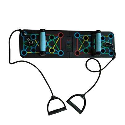 Portable Push Up Board For Men Women, Foldable Push Up Bar With Counter & Wrist Guards, Multi-Functional Home Gym Strength Training Equipment, Dismountable Pushup Handles For Chest Muscle Exercise