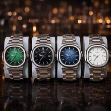 Poedar Classic Luminous Watch With Calendar And Stainless Steel Bracelet - màu đen - Xem 6