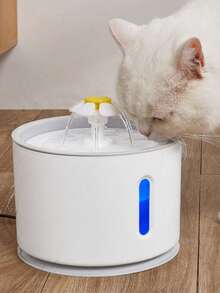 2400ml Stainless Steel Pet Water Dispenser With LED Light And Water Level Window For Cats And Small Dogs - 2.4L - View 13