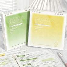 渐变色方格活页笔记本，60张/120页，可拆卸螺旋装订，适合学校、办公室、日记或作为节日礼物 - 方形 - 查看 5