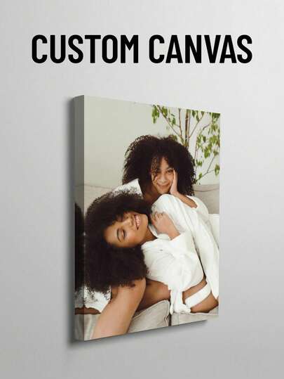 1pc Customized Canvas Art, Frameless Poster, Indoor Framed Canvas Print, Photo Printing, Mother's Day Gift, Wedding Decor, Easter Decoration, Wedding Souvenir, Customized Canvas Wall Art