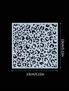 2件/1件 性感镂空豹纹模板 创意个性化面部化妆工具 适用于狂欢节、音乐节、角色扮演 豹纹妆容 - 彩色 - 查看 5