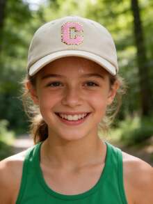 1 Mũ lưỡi trai màu be cho trẻ em, mũ lưỡi trai in 26 chữ cái từ A-Z, mũ lưỡi trai in số từ 0-9, mũ thể thao ngoài trời, mũ chạy bộ, mũ lưỡi trai cần thiết cho kỳ nghỉ, mũ mùa hè đi biển cho bé trai và bé gái. - Nhiều màu - Xem 5